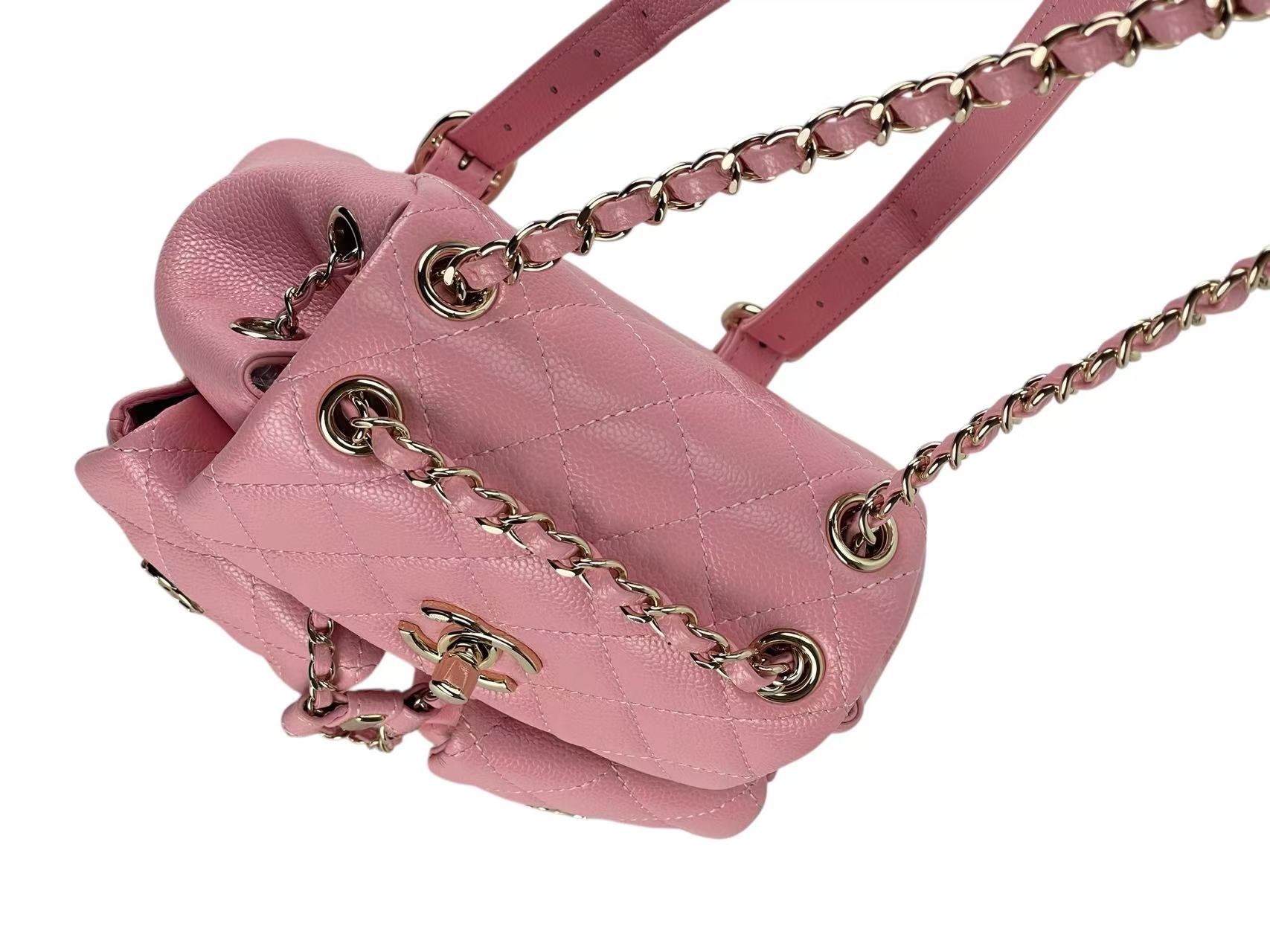 CHANEL - Small Pink Caviar Backpack