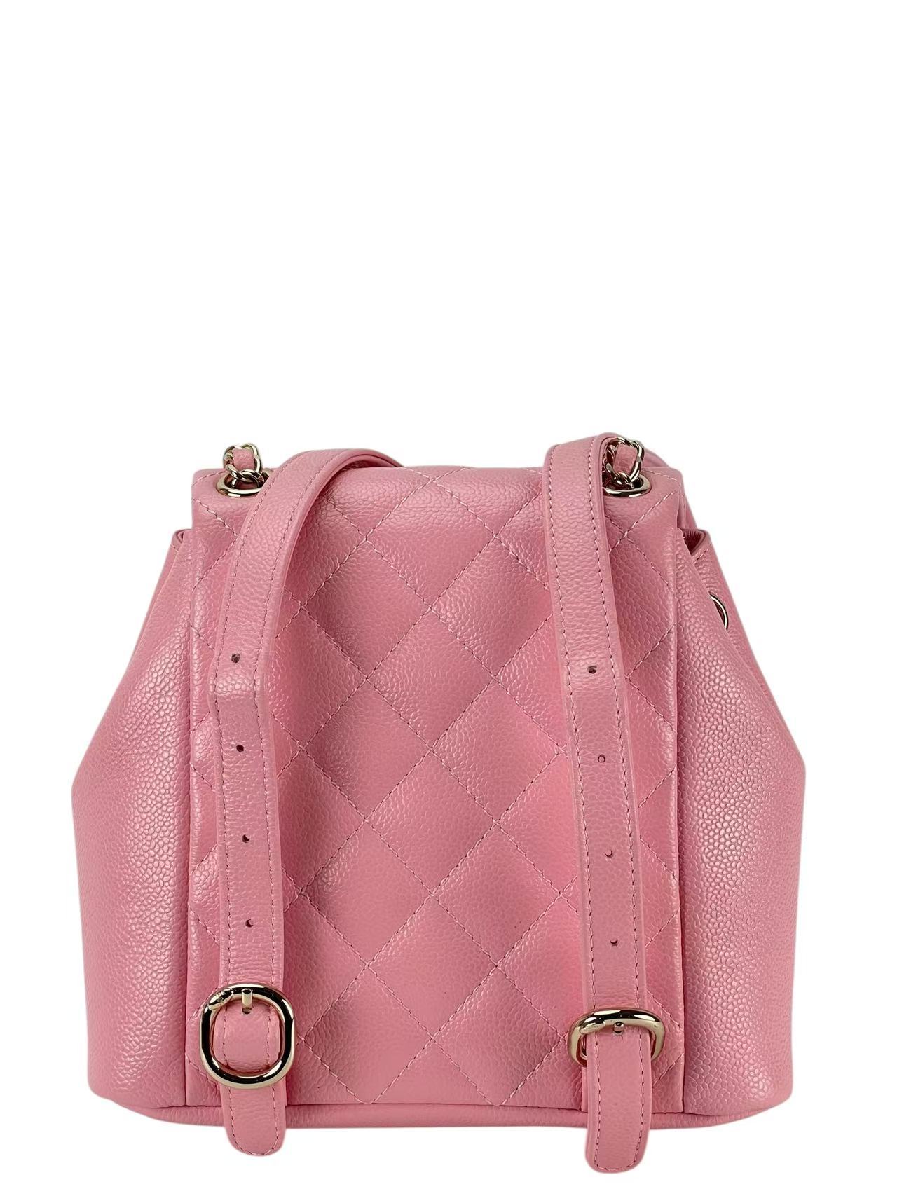 CHANEL - Small Pink Caviar Backpack