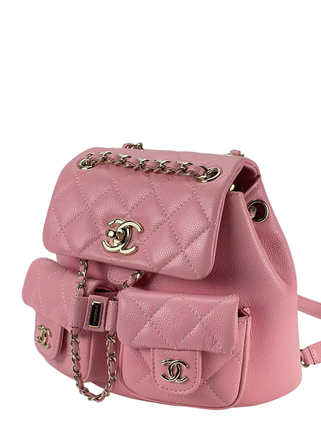 CHANEL - Small Pink Caviar Backpack