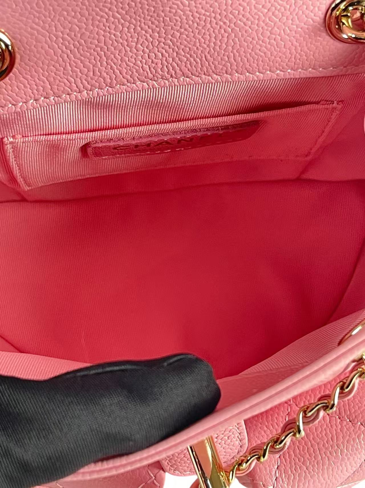 CHANEL - Small Pink Caviar Backpack