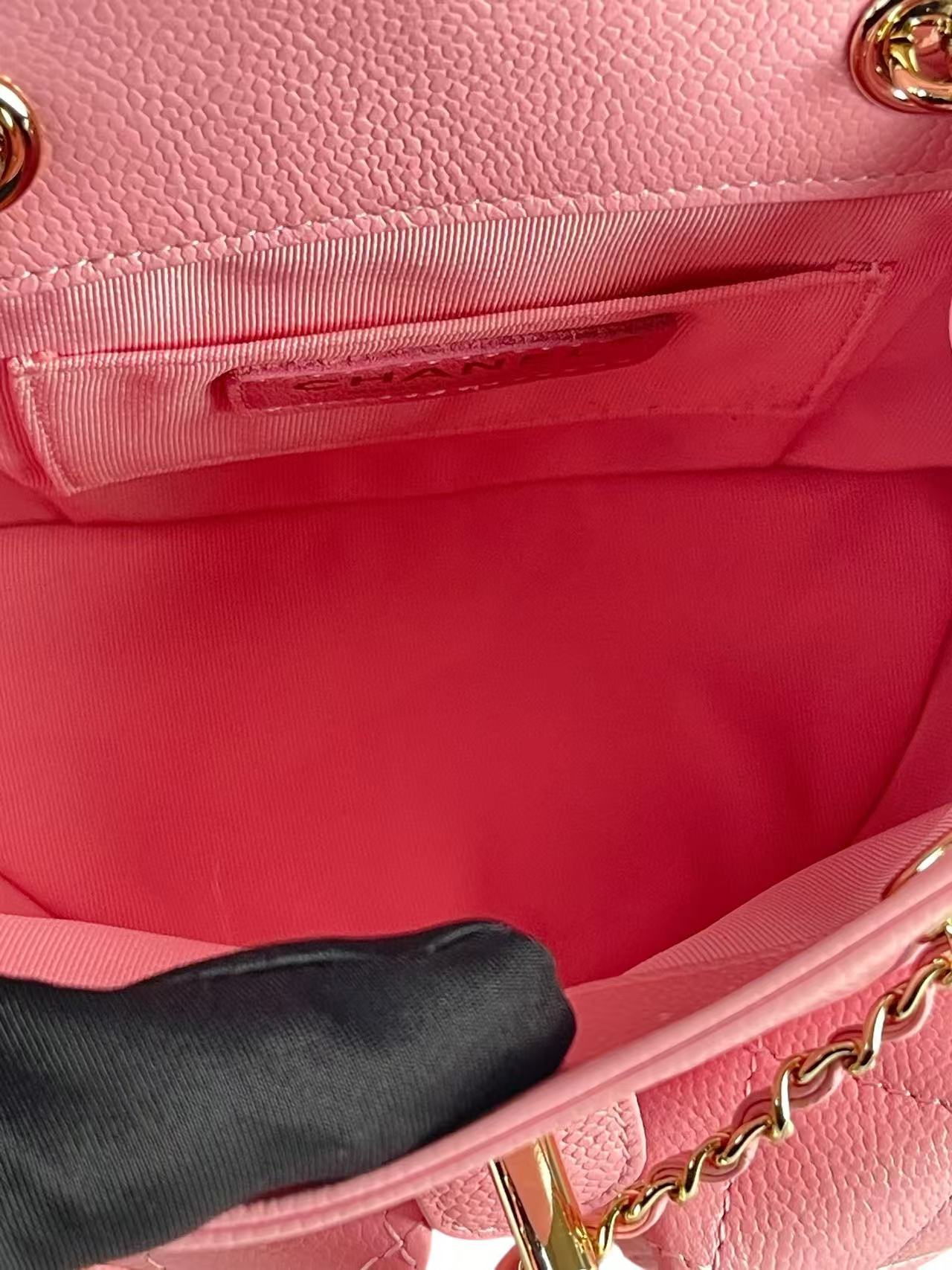 CHANEL - Small Pink Caviar Backpack