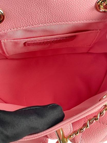 CHANEL - Small Pink Caviar Backpack