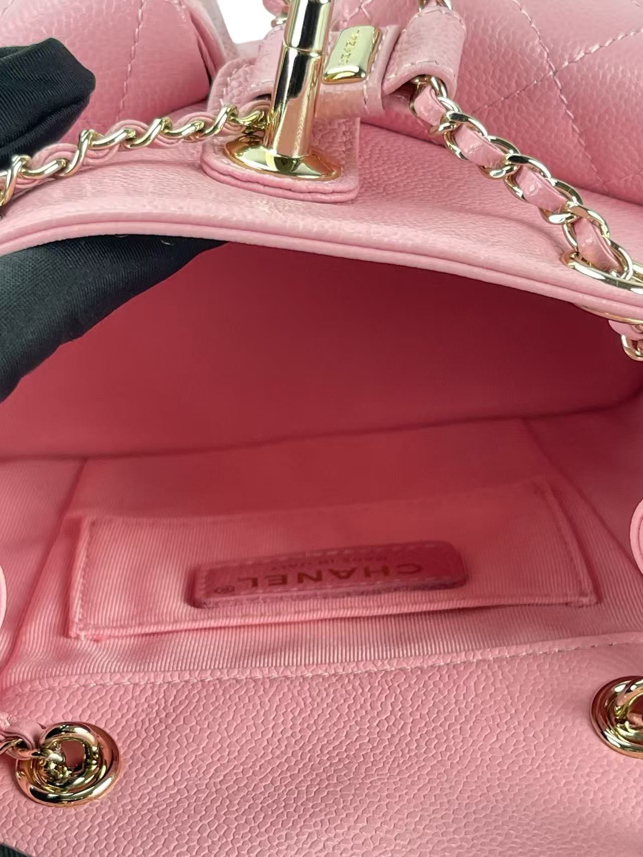 CHANEL - Small Pink Caviar Backpack