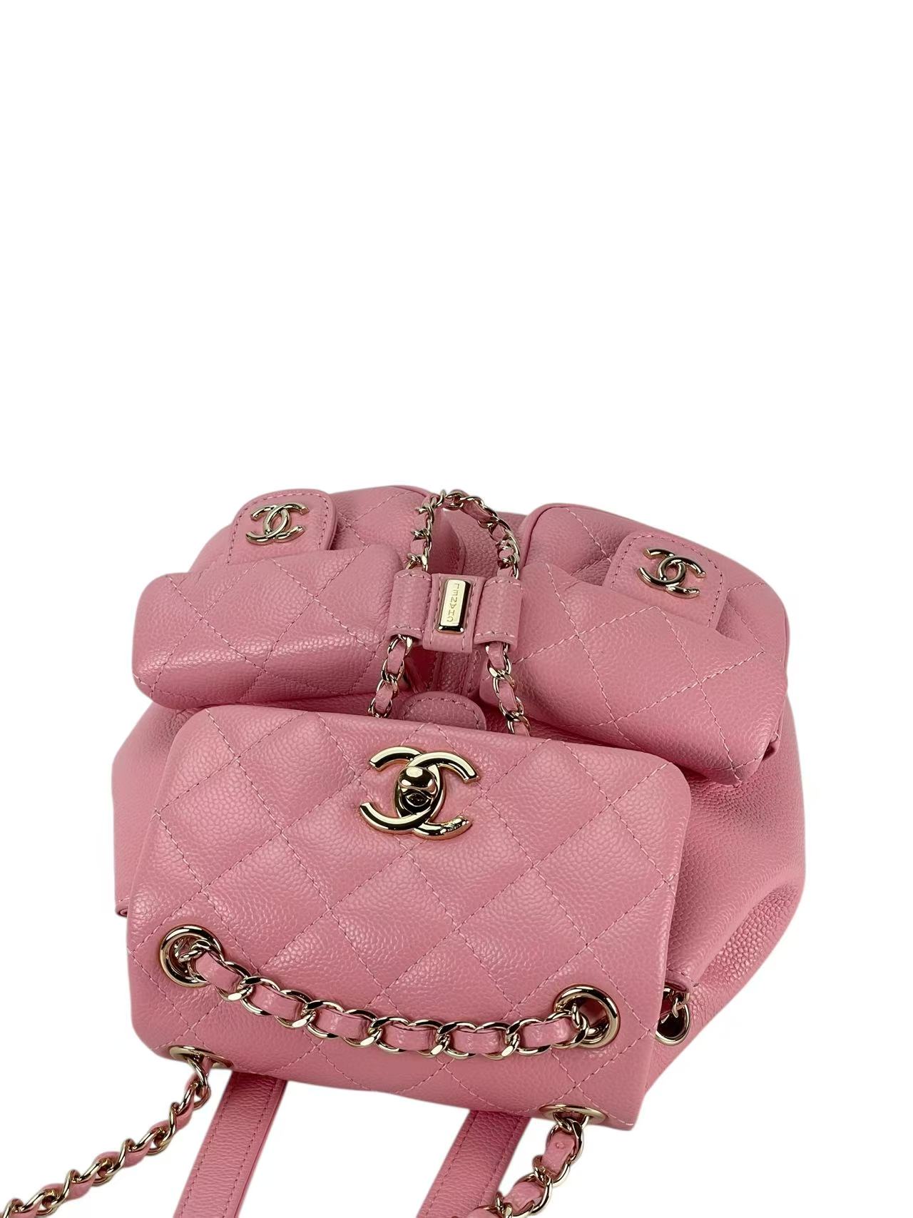CHANEL - Small Pink Caviar Backpack