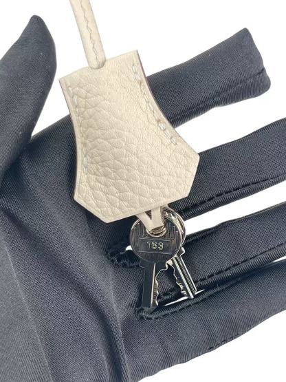 HERMES - Birkin 30 Nata Taurillon Clemence Palladium Hardware