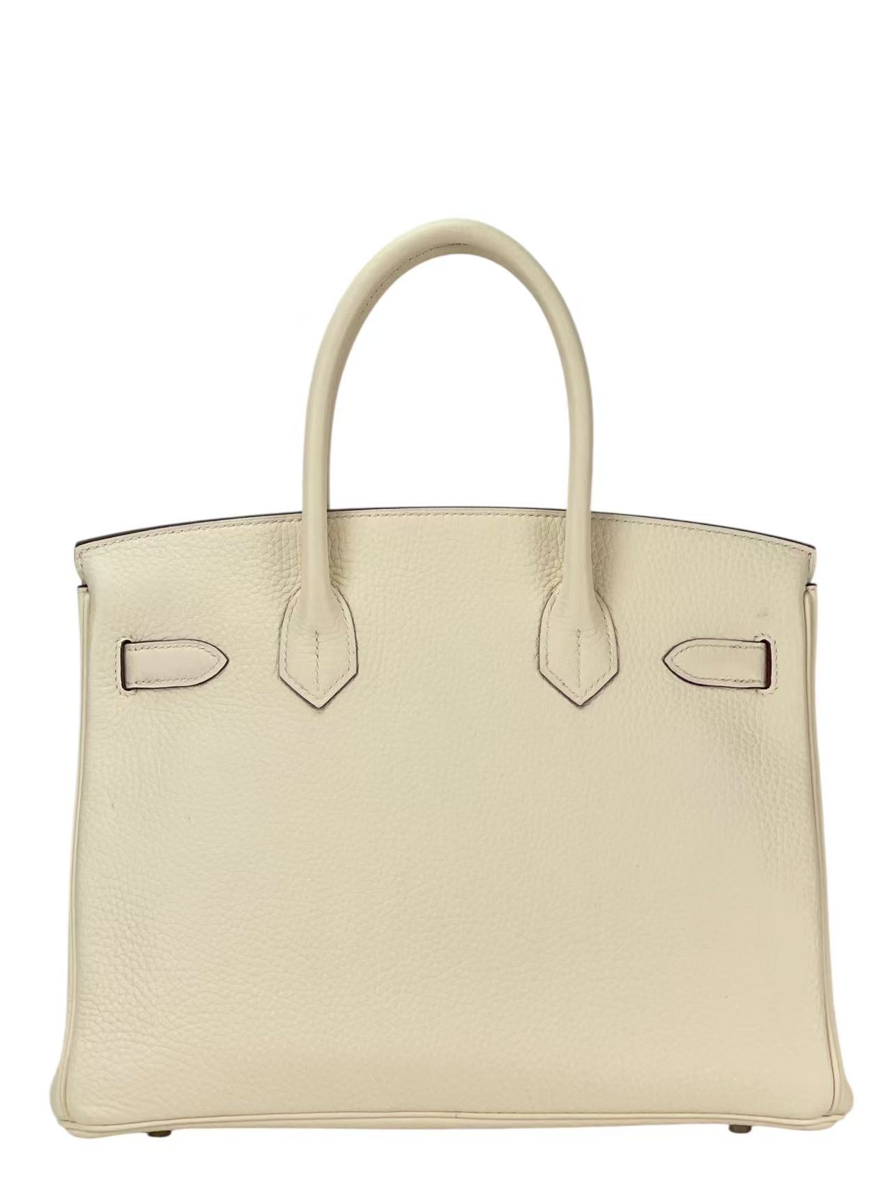HERMES - Birkin 30 Nata Taurillon Clemence Palladium Hardware