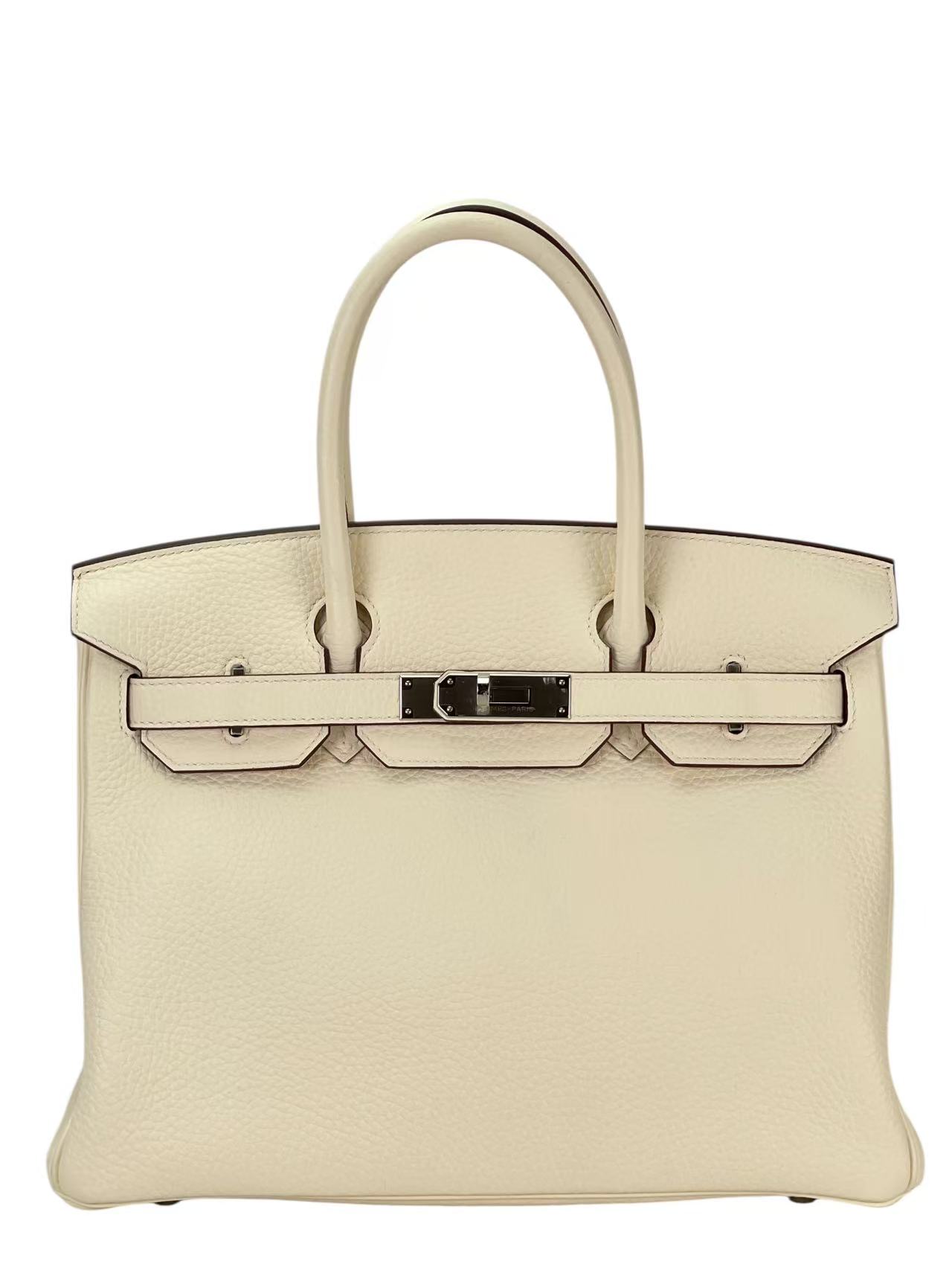 HERMES - Birkin 30 Nata Taurillon Clemence Palladium Hardware