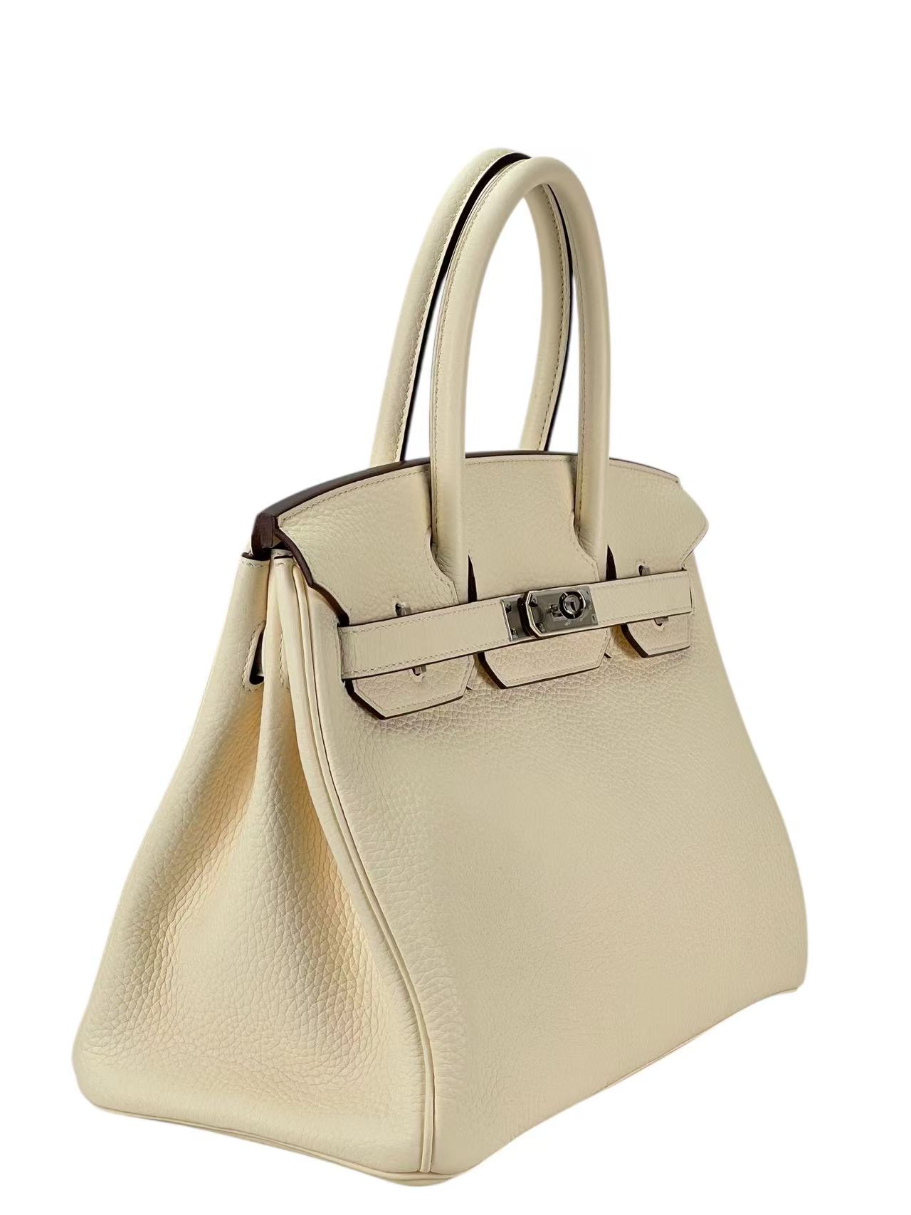 HERMES - Birkin 30 Nata Taurillon Clemence Palladium Hardware