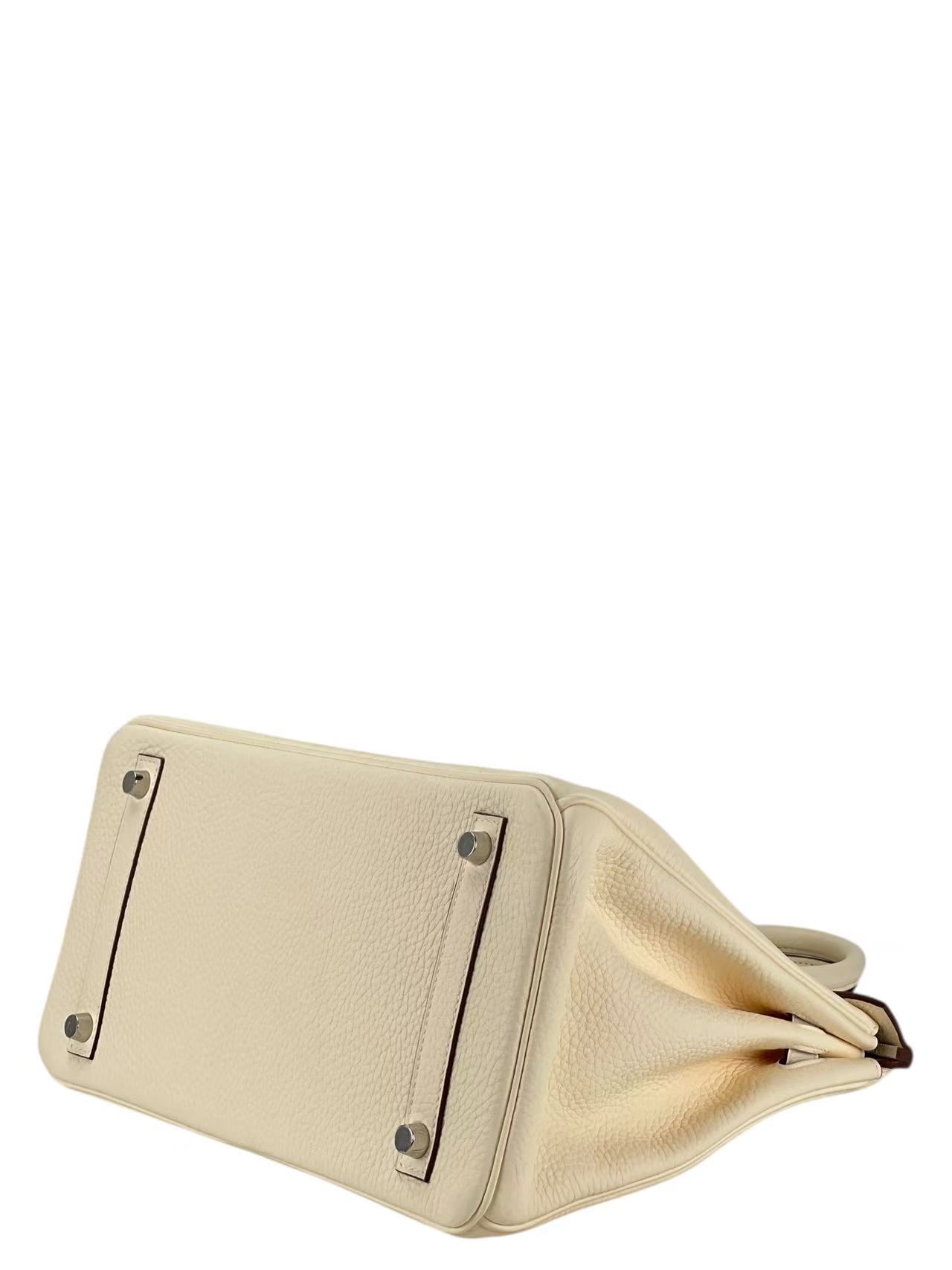 HERMES - Birkin 30 Nata Taurillon Clemence Palladium Hardware