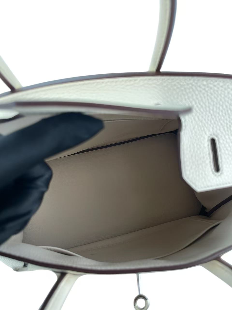 HERMES - Birkin 30 Nata Taurillon Clemence Palladium Hardware