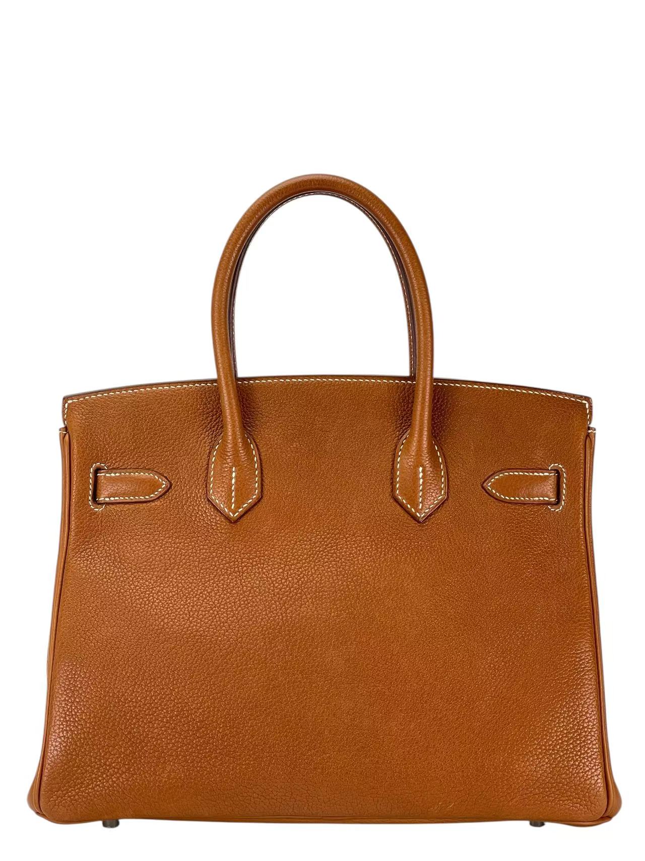 HERMES - Birkin 30 Gold Barenia Leather Gold Hardware 