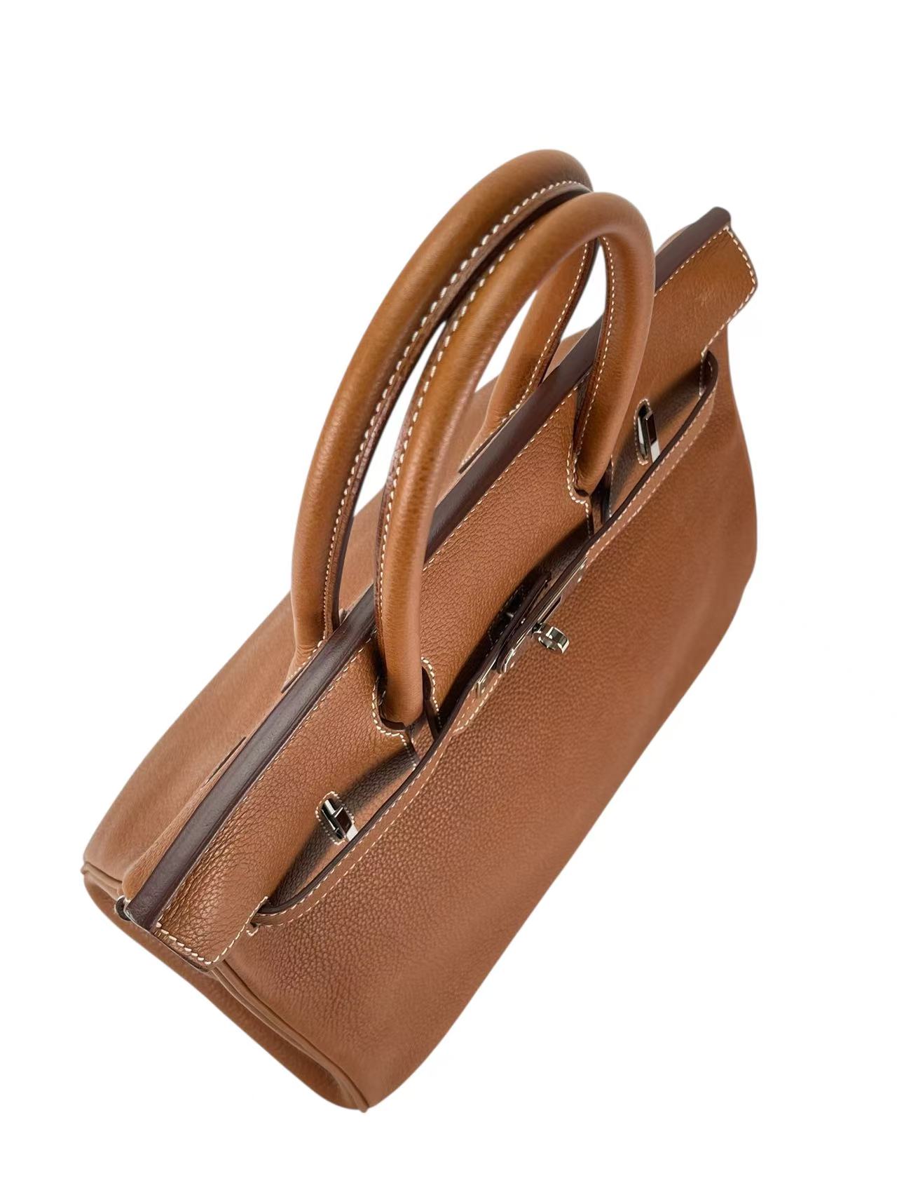 HERMES - Birkin 30 Gold Barenia Leather Gold Hardware 