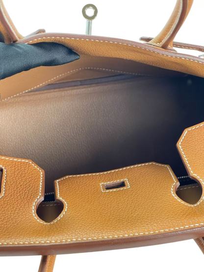 HERMES - Birkin 30 Gold Barenia Leather Gold Hardware 