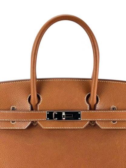 HERMES - Birkin 30 Gold Barenia Leather Gold Hardware 