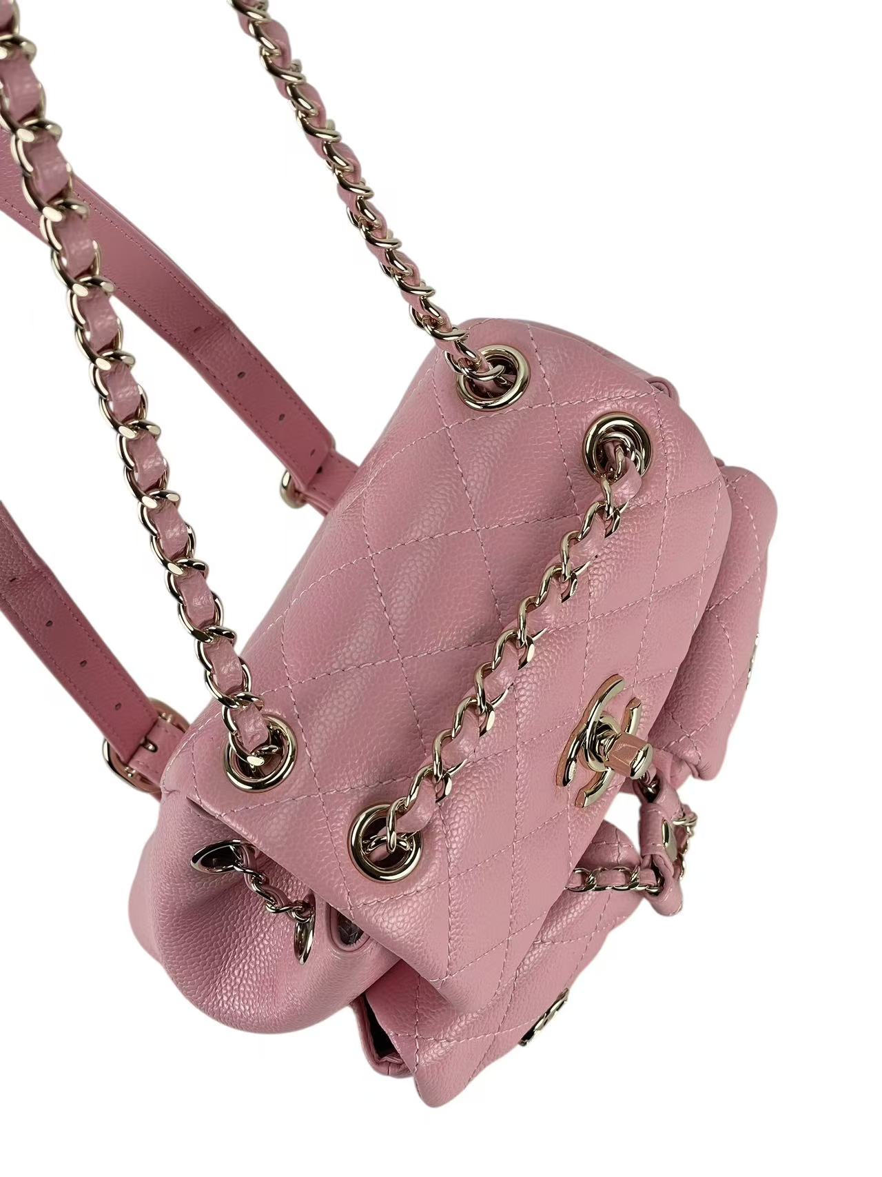 CHANEL - Small Pink Caviar Backpack
