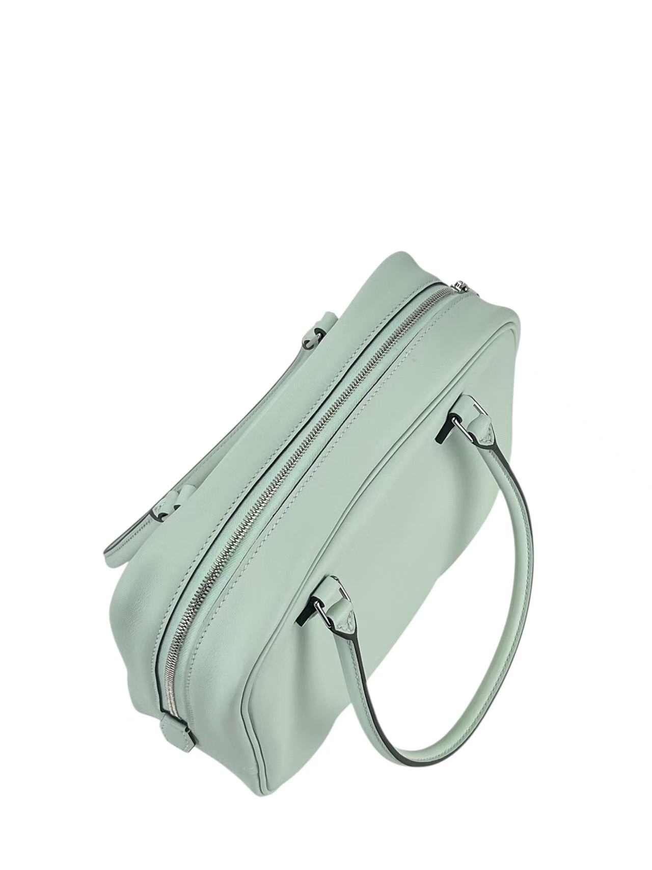 HERMES - Hermes Mini Plume 20 Swift Vert Peppermint N3 Palladium Hardware Bag