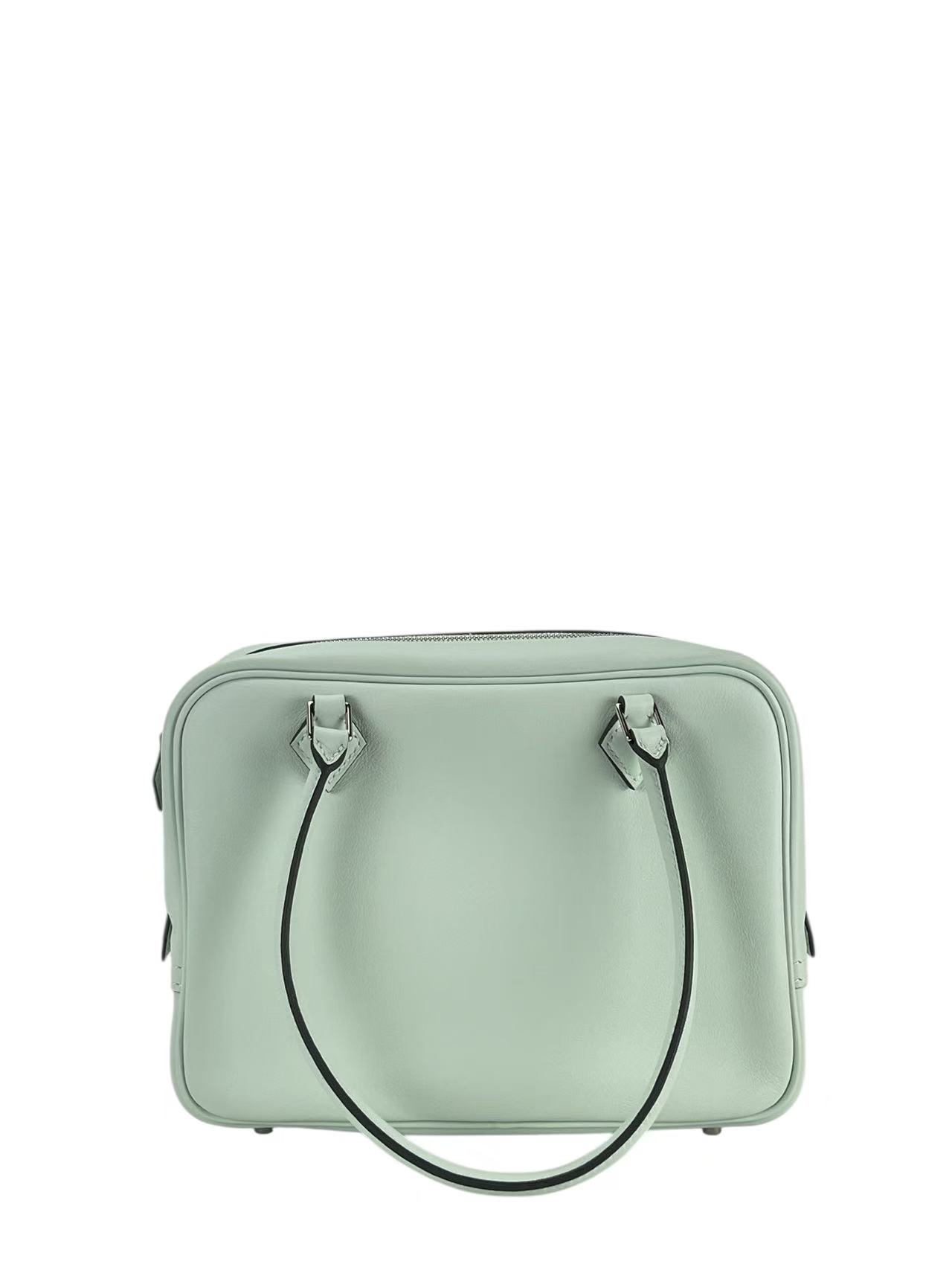 HERMES - Hermes Mini Plume 20 Swift Vert Peppermint N3 Palladium Hardware Bag