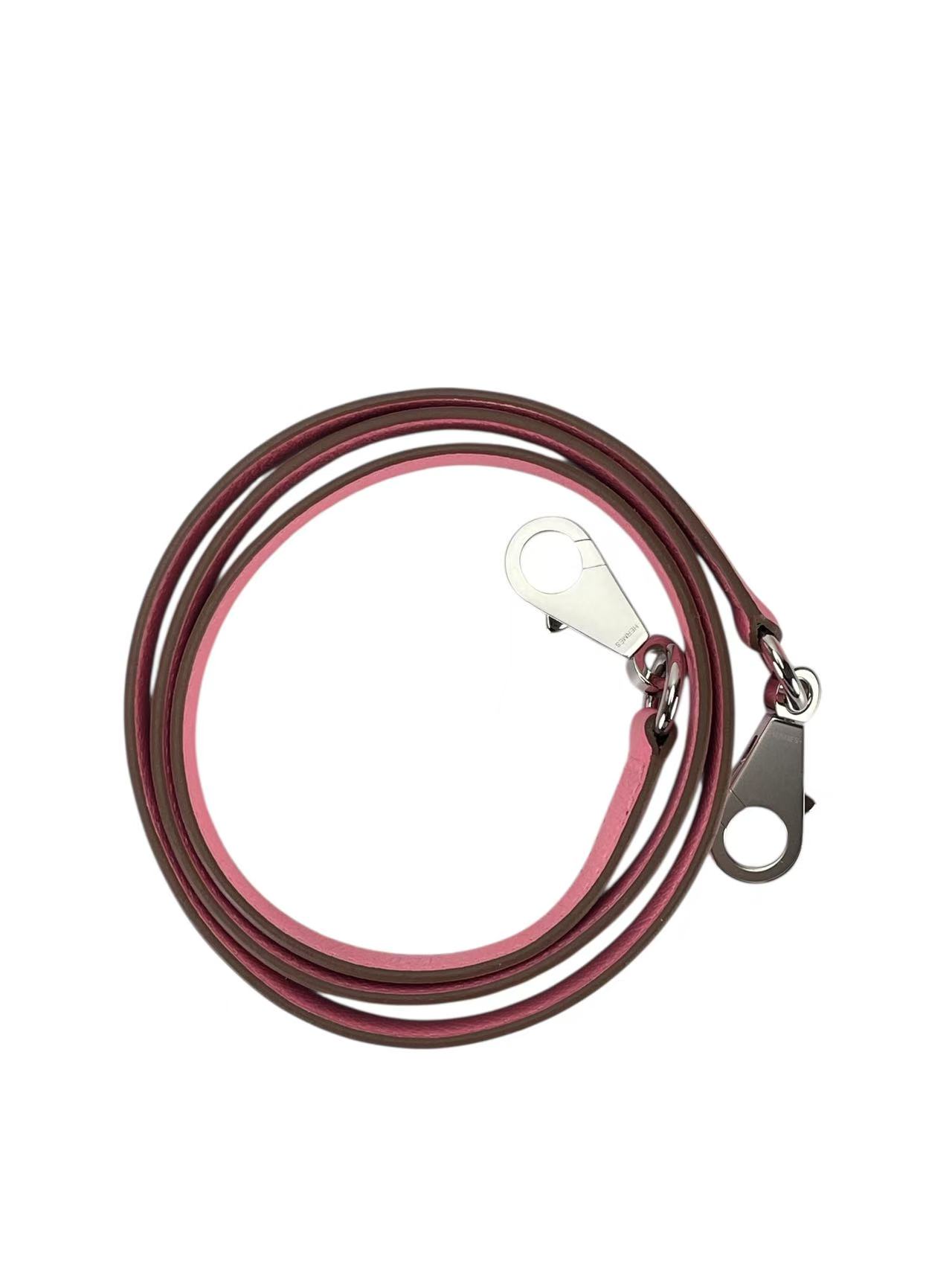 HERMES - Kelly 25 1Q Rose confetti Epsom Palladium Hardware