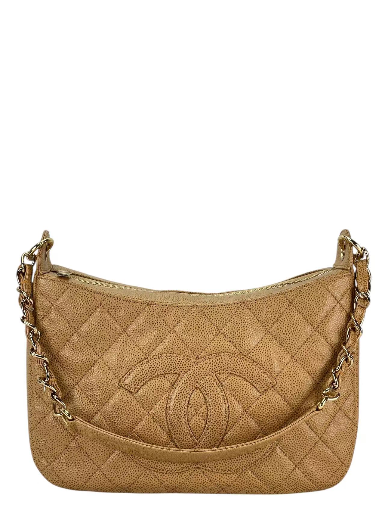 CHANEL - Half Moon Beige Shoulder Bag