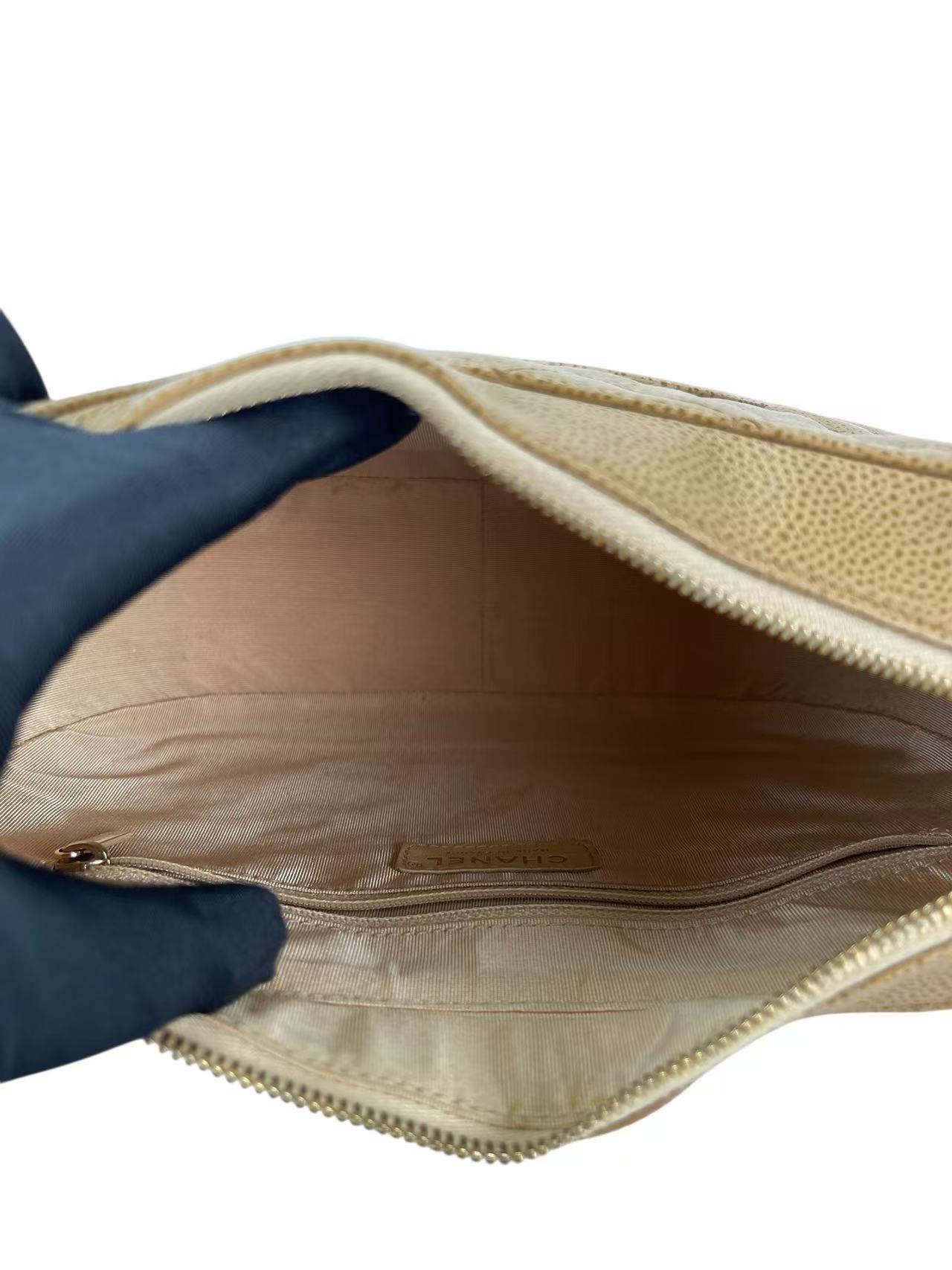 CHANEL - Half Moon Beige Shoulder Bag