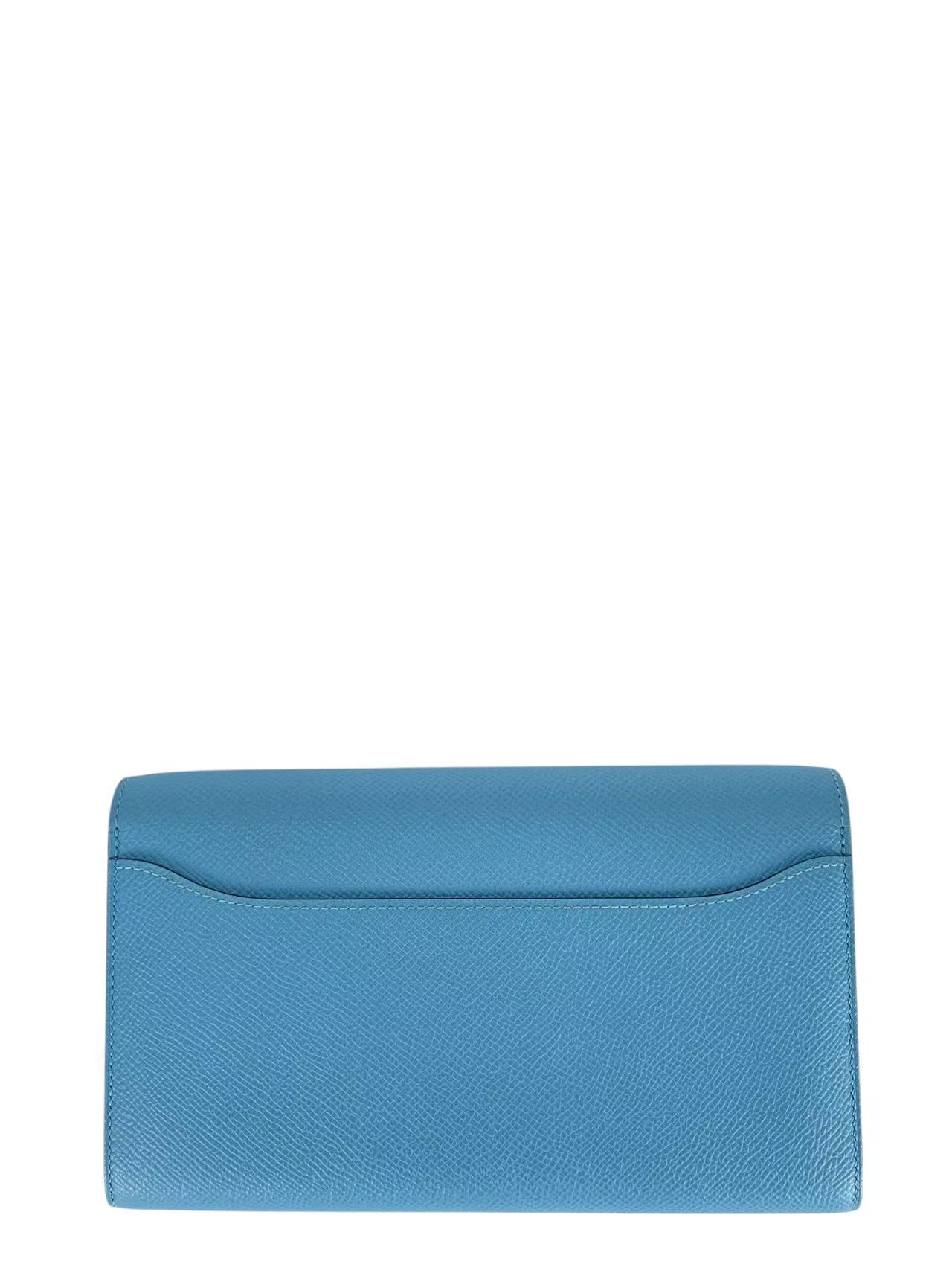 HERMES - Constance to go Celeste 7N Epsom Palladium Hardware 