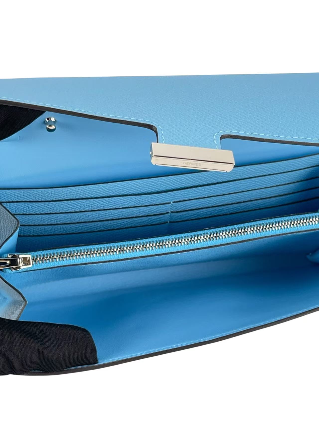 HERMES - Constance to go Celeste 7N Epsom Palladium Hardware 