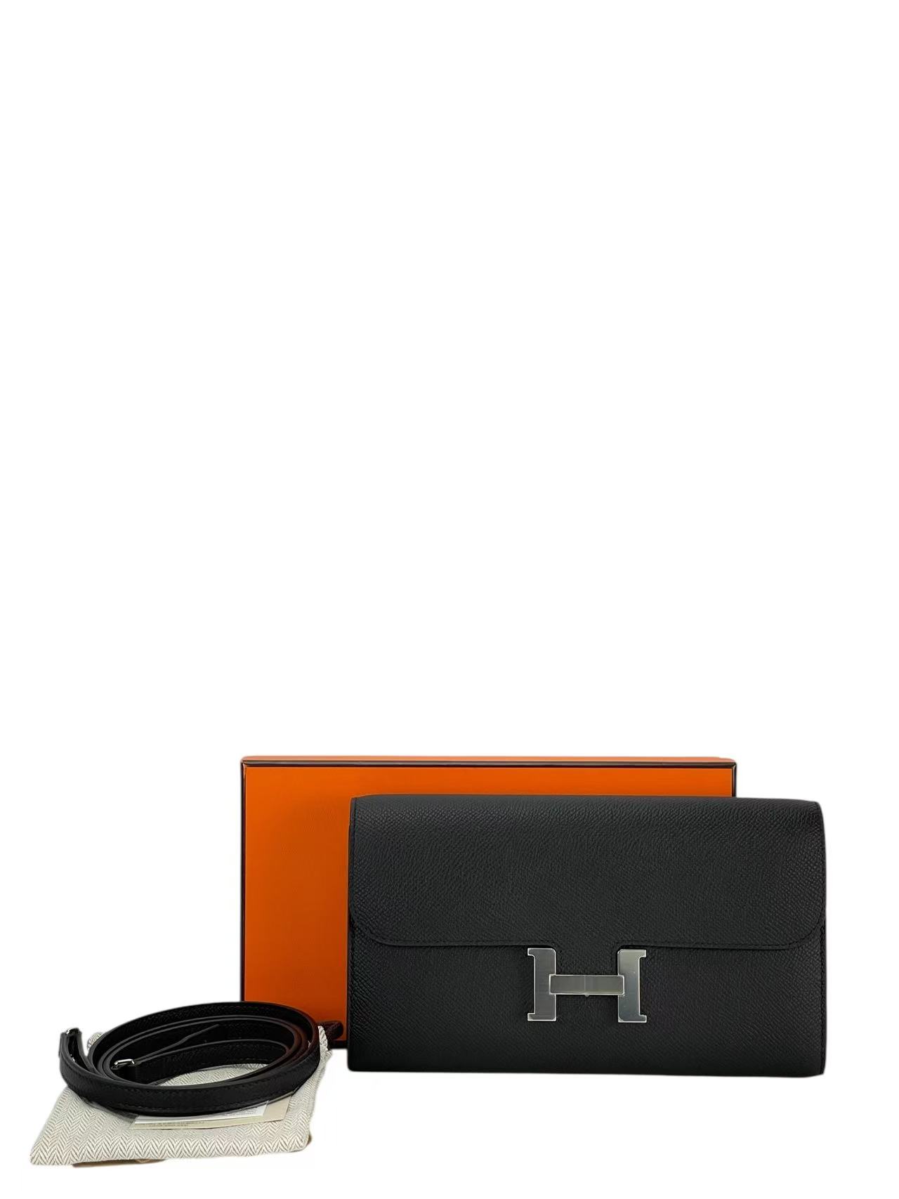 HERMES - Constance to go Black Epsom Palladium Hardware 