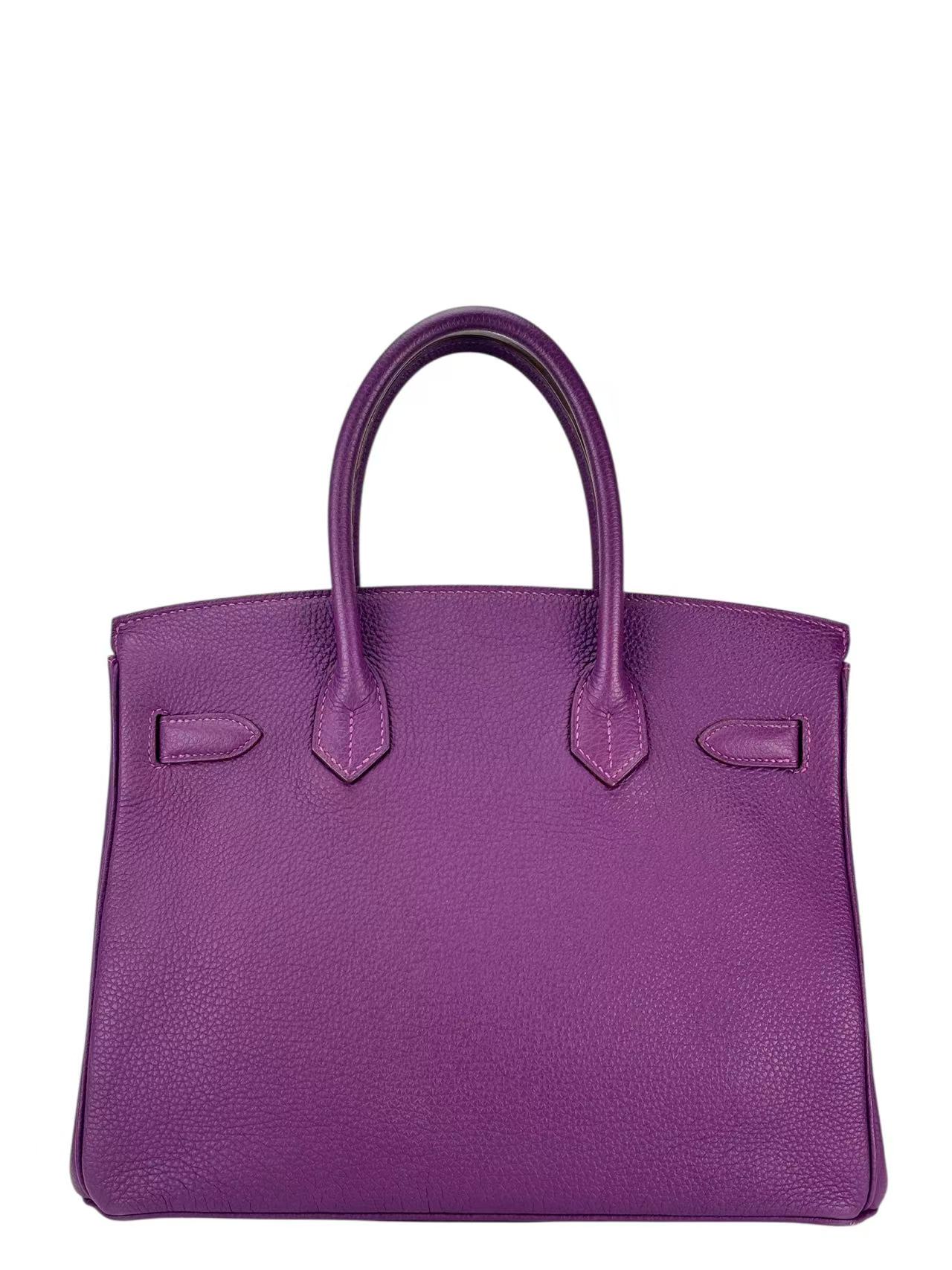 HERMES - Birkin 30 Anemone P9 Togo Gold Hardware 