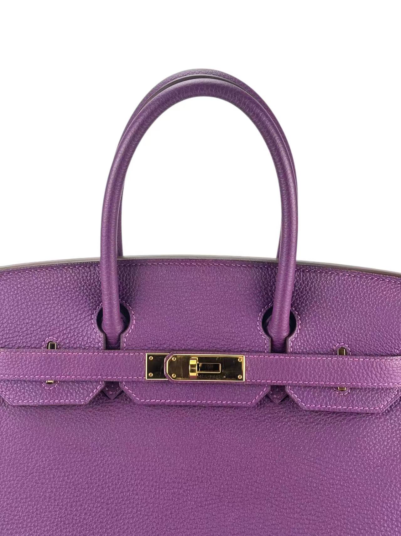 HERMES - Birkin 30 Anemone P9 Togo Gold Hardware 