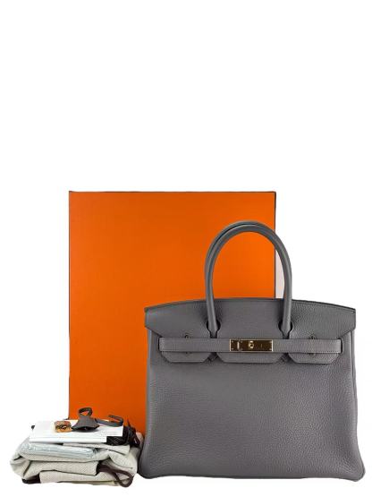 HERMES - Birkin 30 Erain 8F Togo Gold Hardware 
