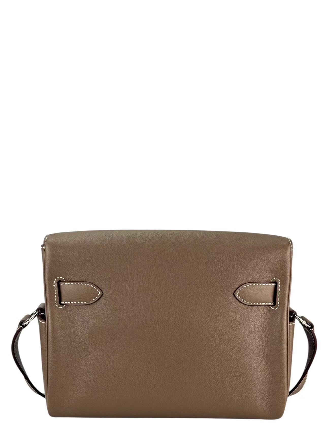 HERMES - Kelly MessengerPM 18 Evercolor Etoupe Palladium Hardware W (2024)