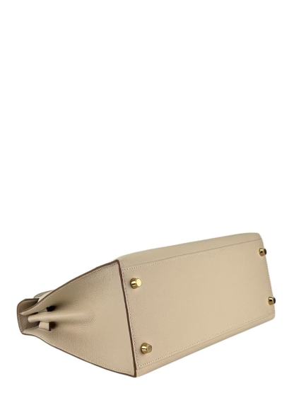 HERMES - Kelly 28 Craie10 Epsom Gold Hardware
