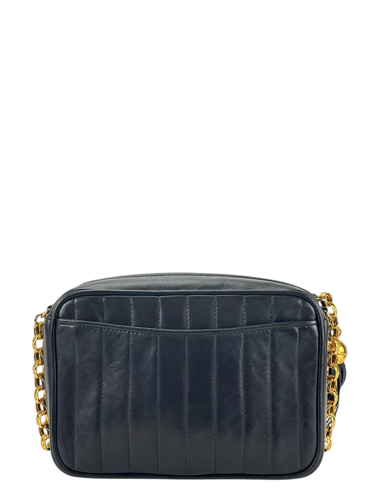 CHANEL - Black Lambskin Tassel Bijoux Camera Crossbody Bag