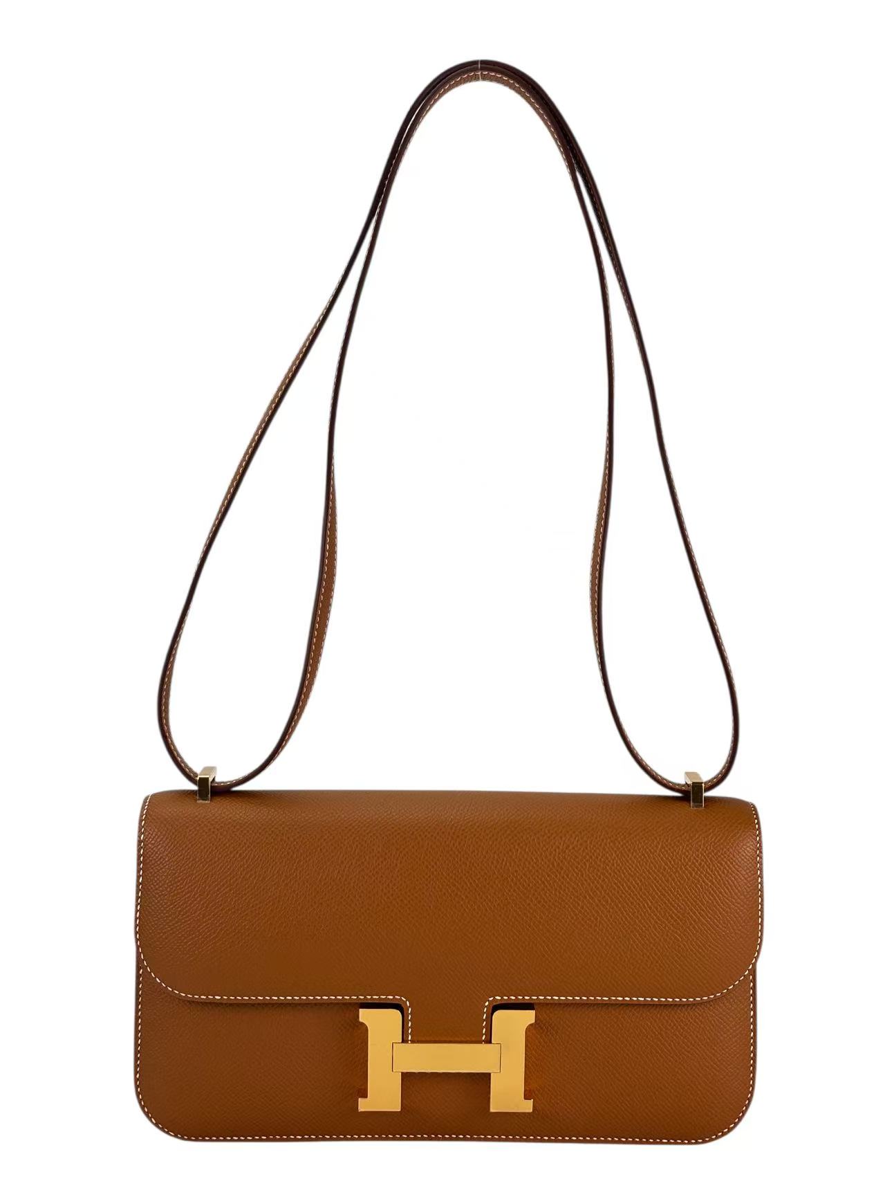 HERMES - Constance Elan 24 Gold Swift Gold Hardware
