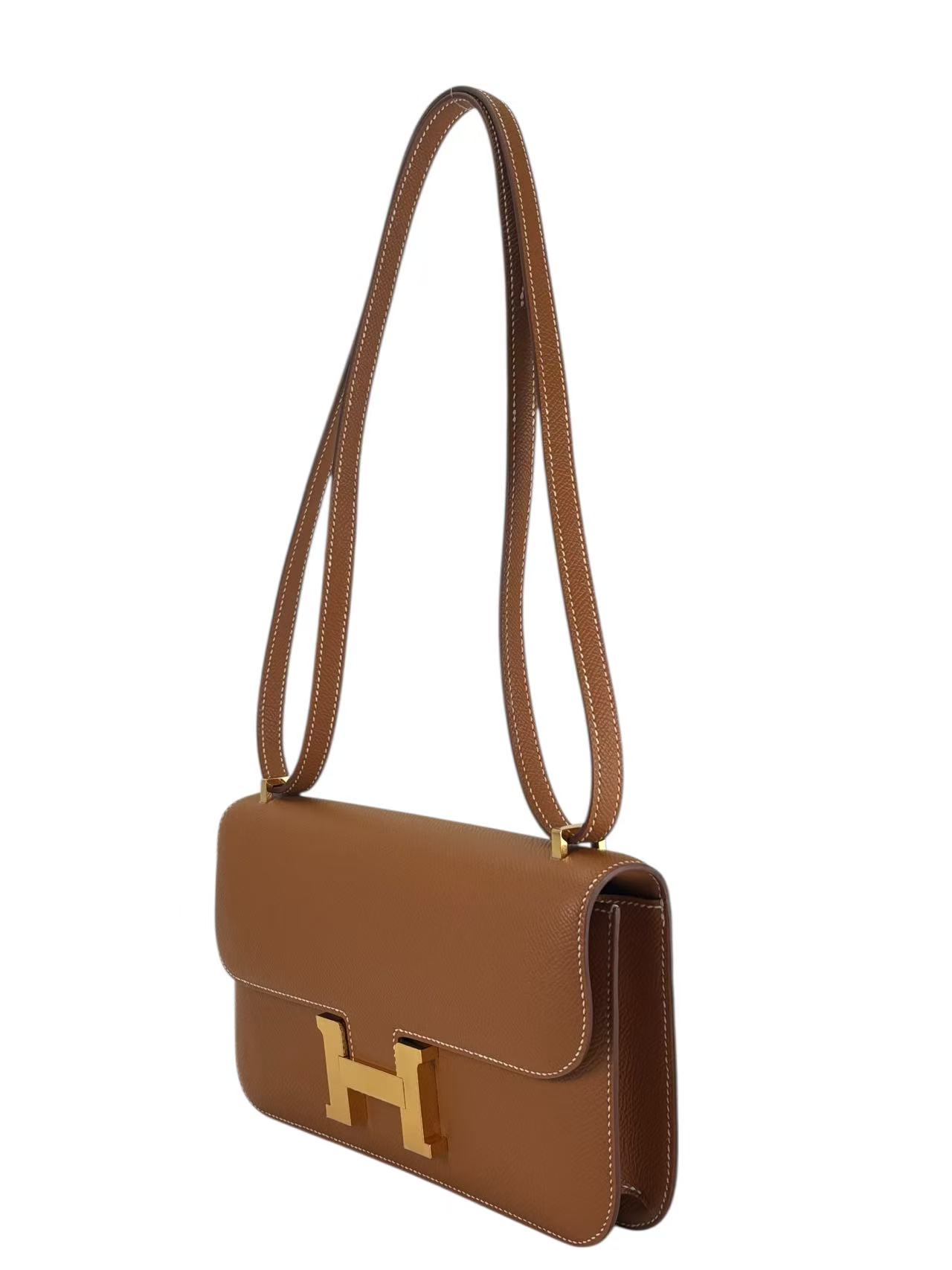 HERMES - Constance Elan 24 Gold Swift Gold Hardware
