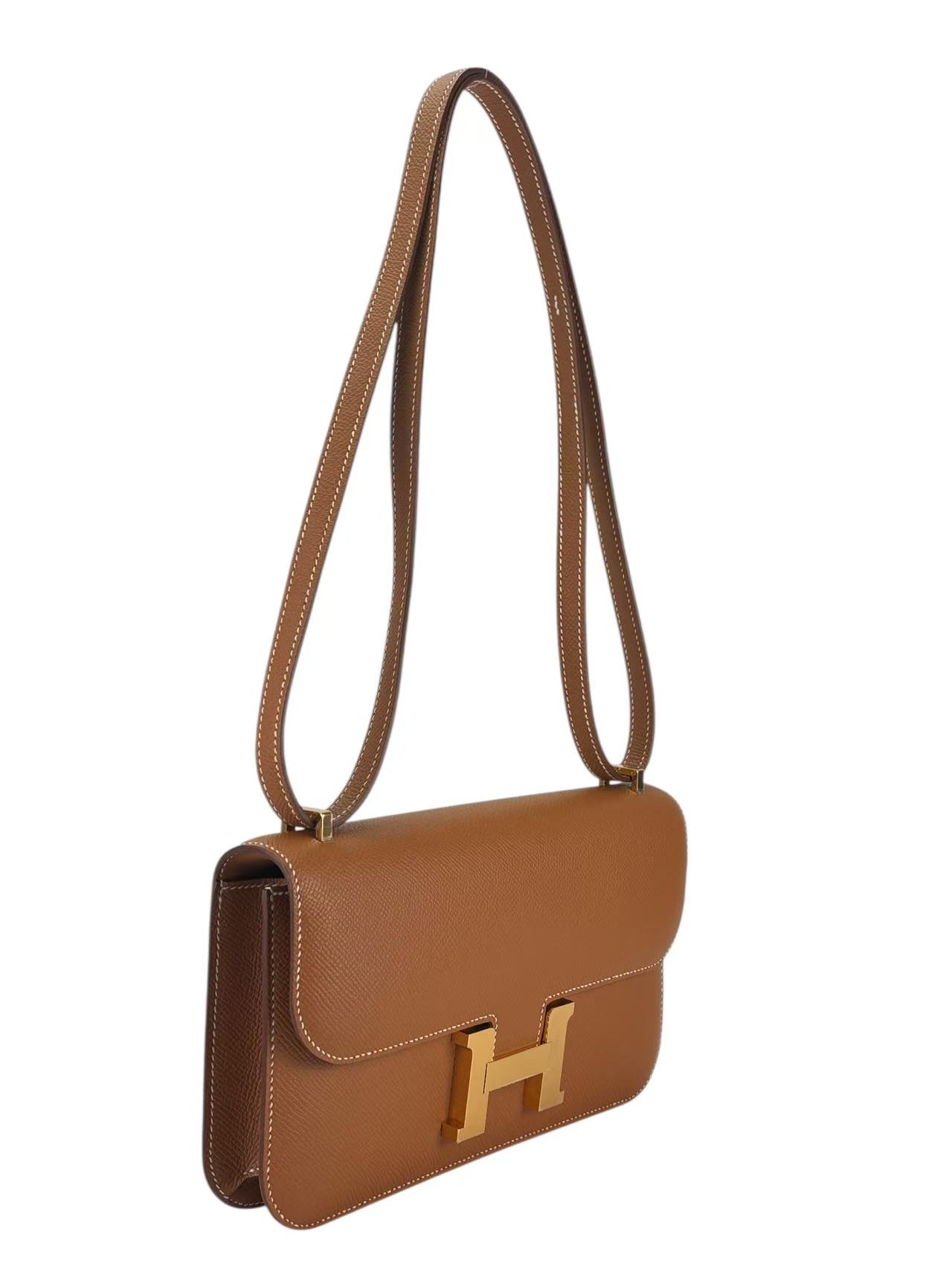 HERMES - Constance Elan 24 Gold Swift Gold Hardware