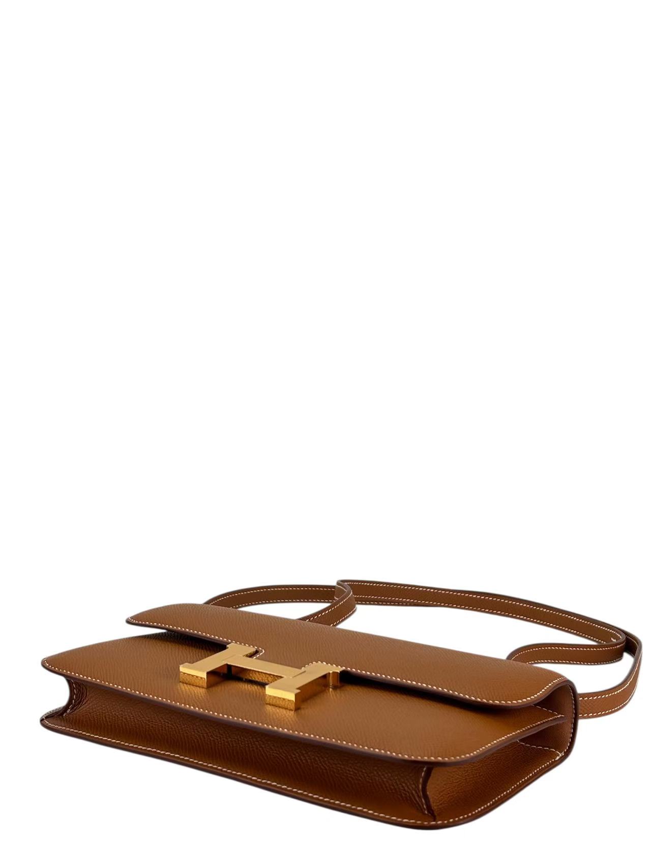 HERMES - Constance Elan 24 Gold Swift Gold Hardware