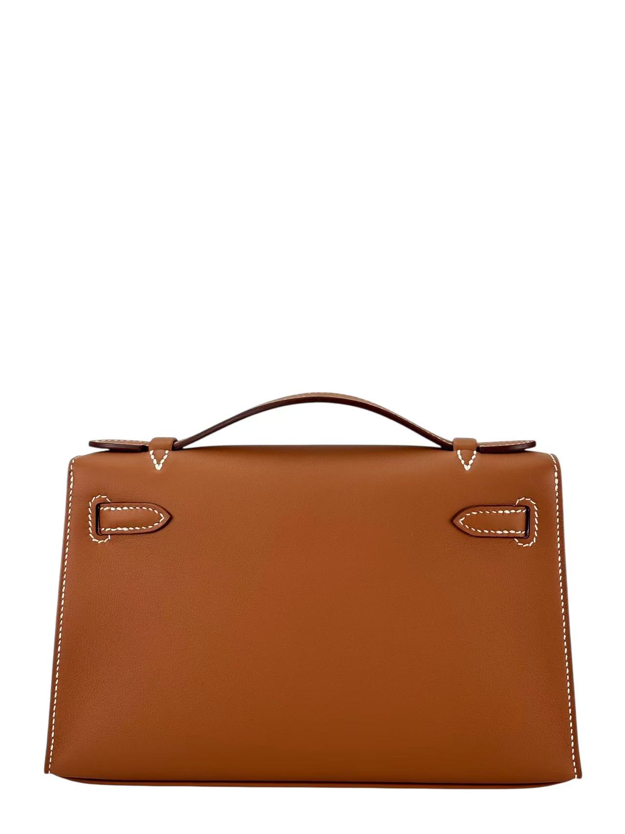 HERMES - Kelly Pochette Gold Swift Gold Hardware K (2025)