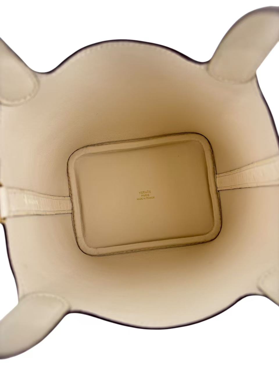 HERMES - Micro Picotin 14 Nata12 Ostrich Gold Hardware