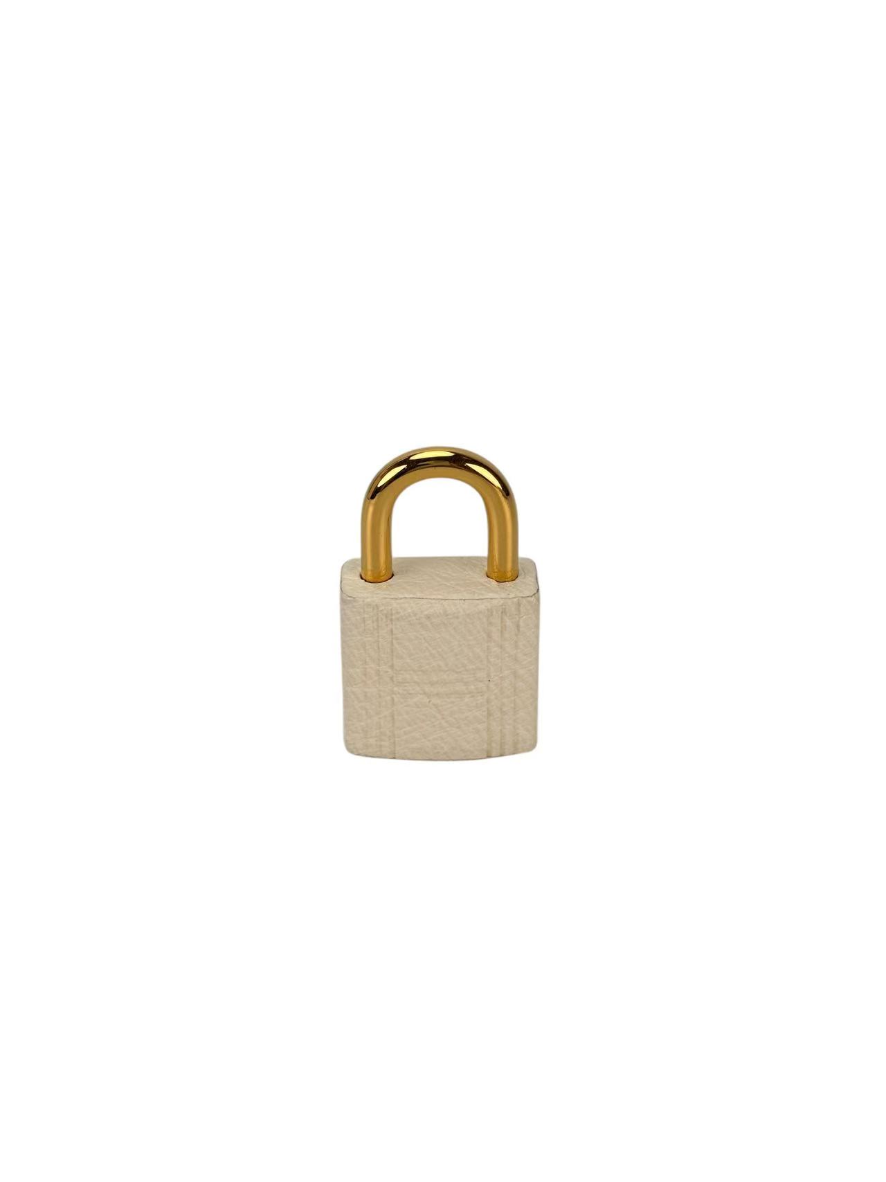 HERMES - Micro Picotin 14 Nata12 Ostrich Gold Hardware