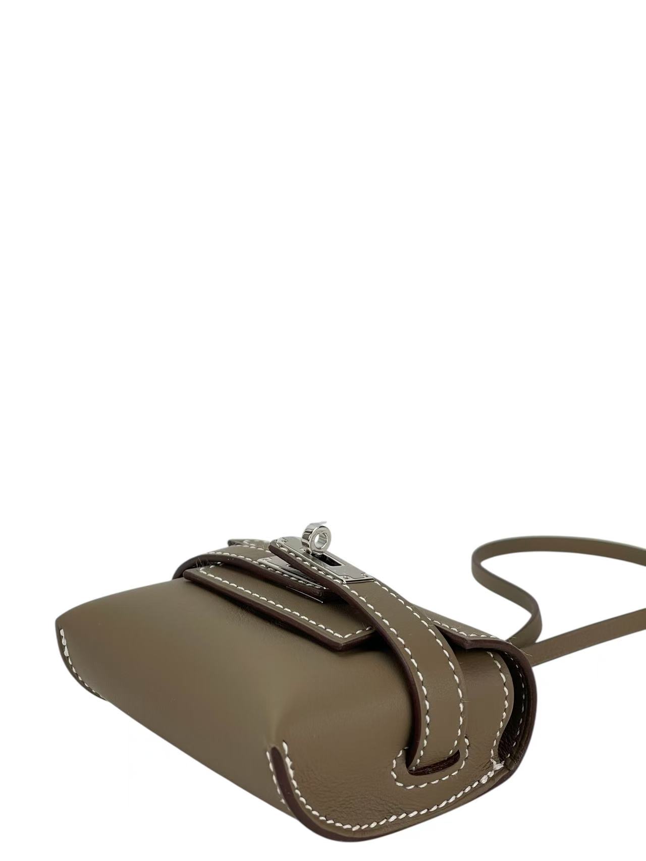 HERMES - Kelly Festival Etoupe Swift Bag Charm SHW K (2025)