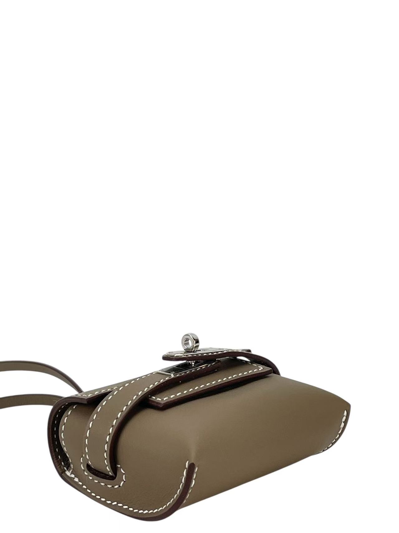 HERMES - Kelly Festival Etoupe Swift Bag Charm SHW K (2025)