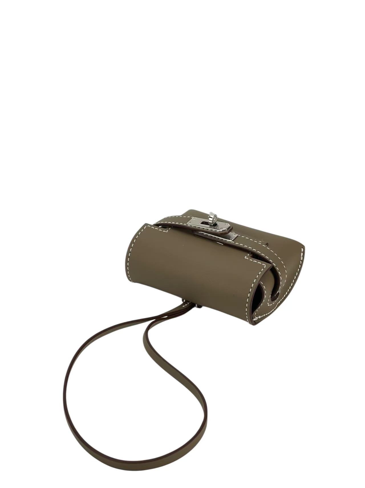 HERMES - Kelly Festival Etoupe Swift Bag Charm SHW K (2025)