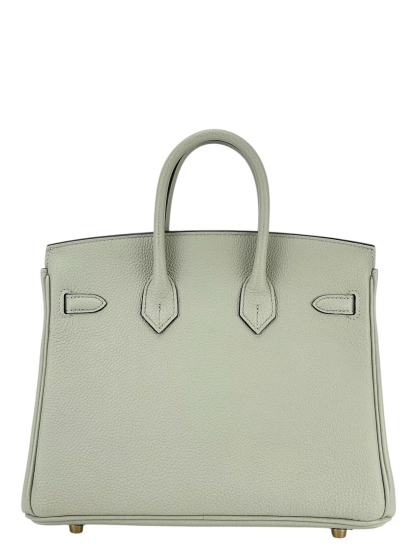 HERMES - Birkin 25 Gris Neve Togo Gold Hardware