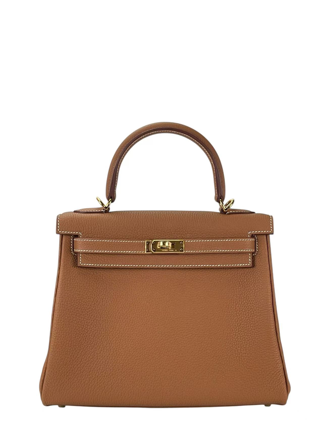 HERMES - Birkin 25 Gold Togo Gold Hardware 
