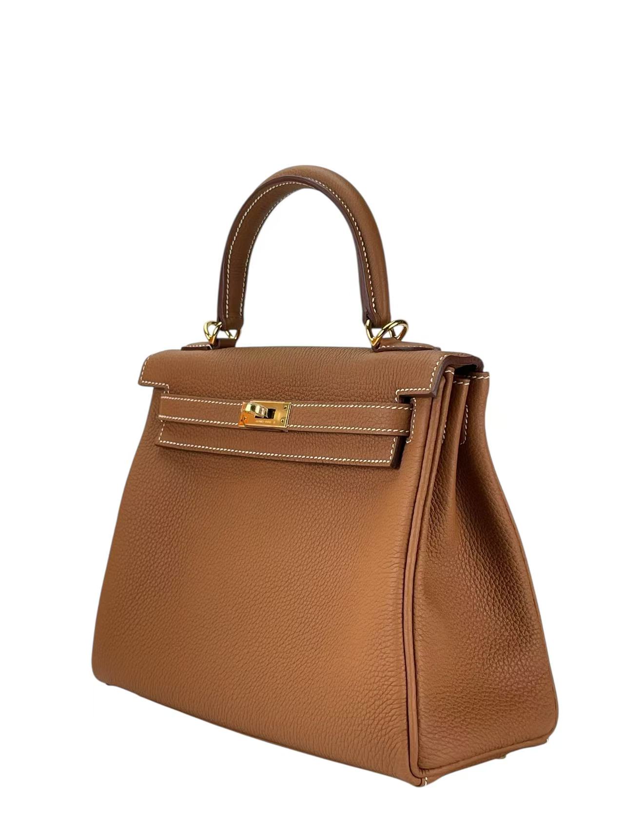 HERMES - Birkin 25 Gold Togo Gold Hardware 