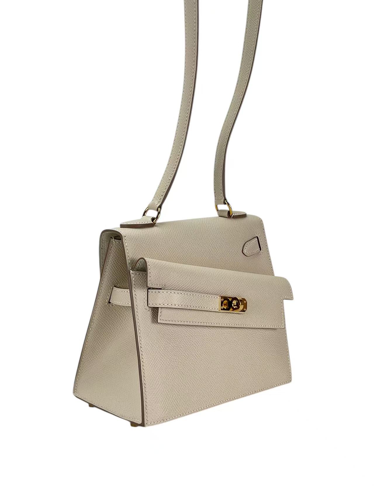 HERMES - Kelly Desordre 20 Craie10 Epsom Gold Hardware B（2023）