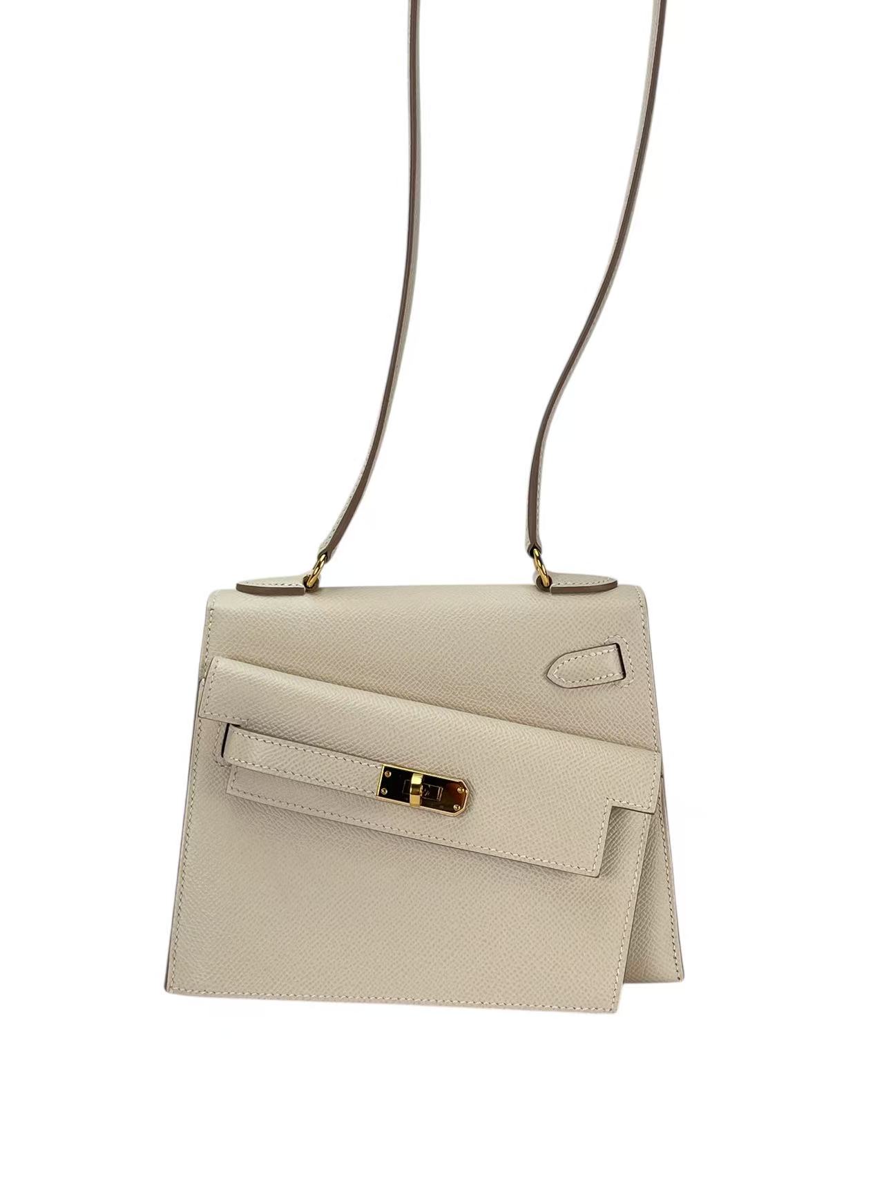 HERMES - Kelly Desordre 20 Craie10 Epsom Gold Hardware B（2023）
