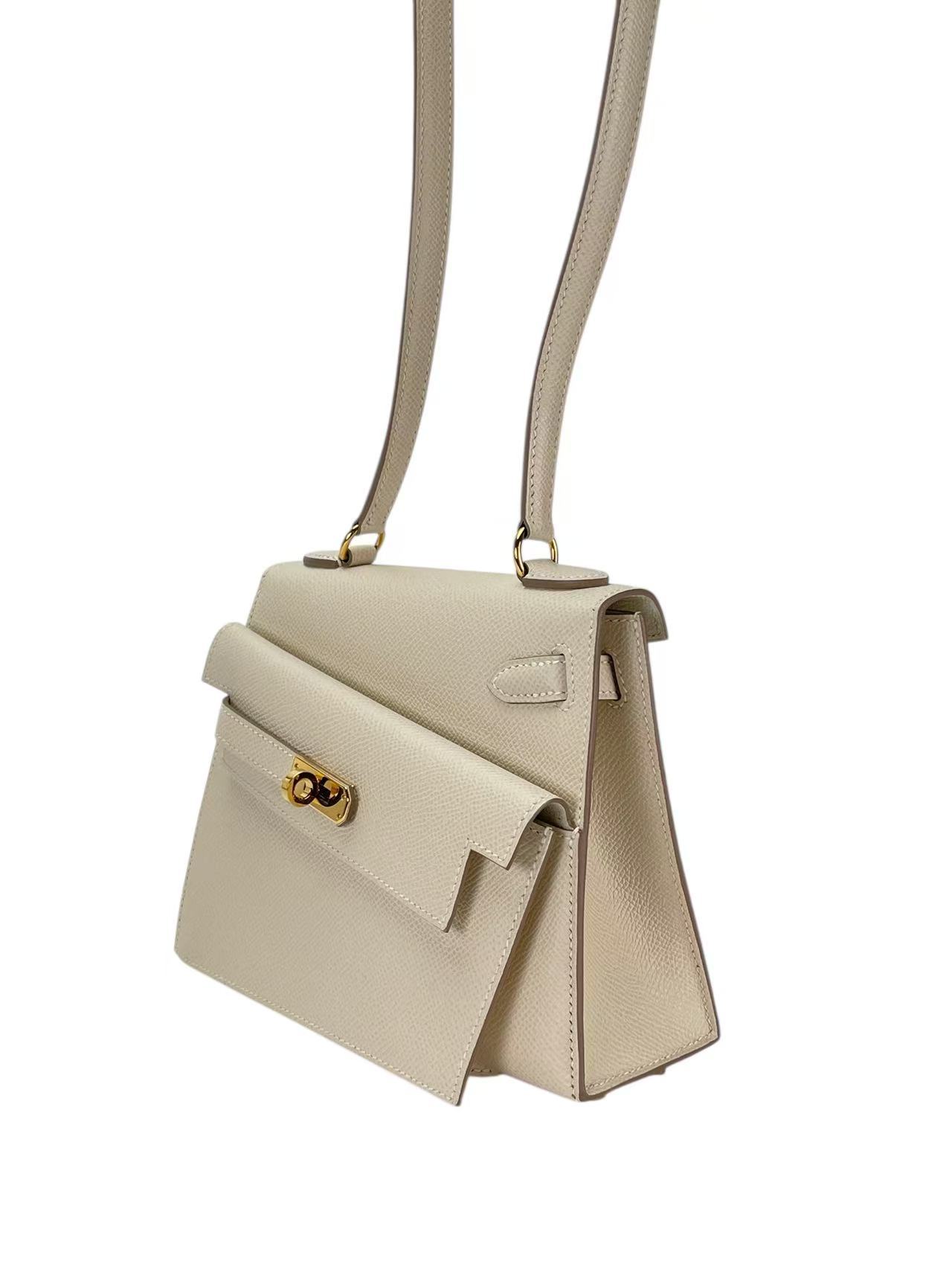 HERMES - Kelly Desordre 20 Craie10 Epsom Gold Hardware B（2023）