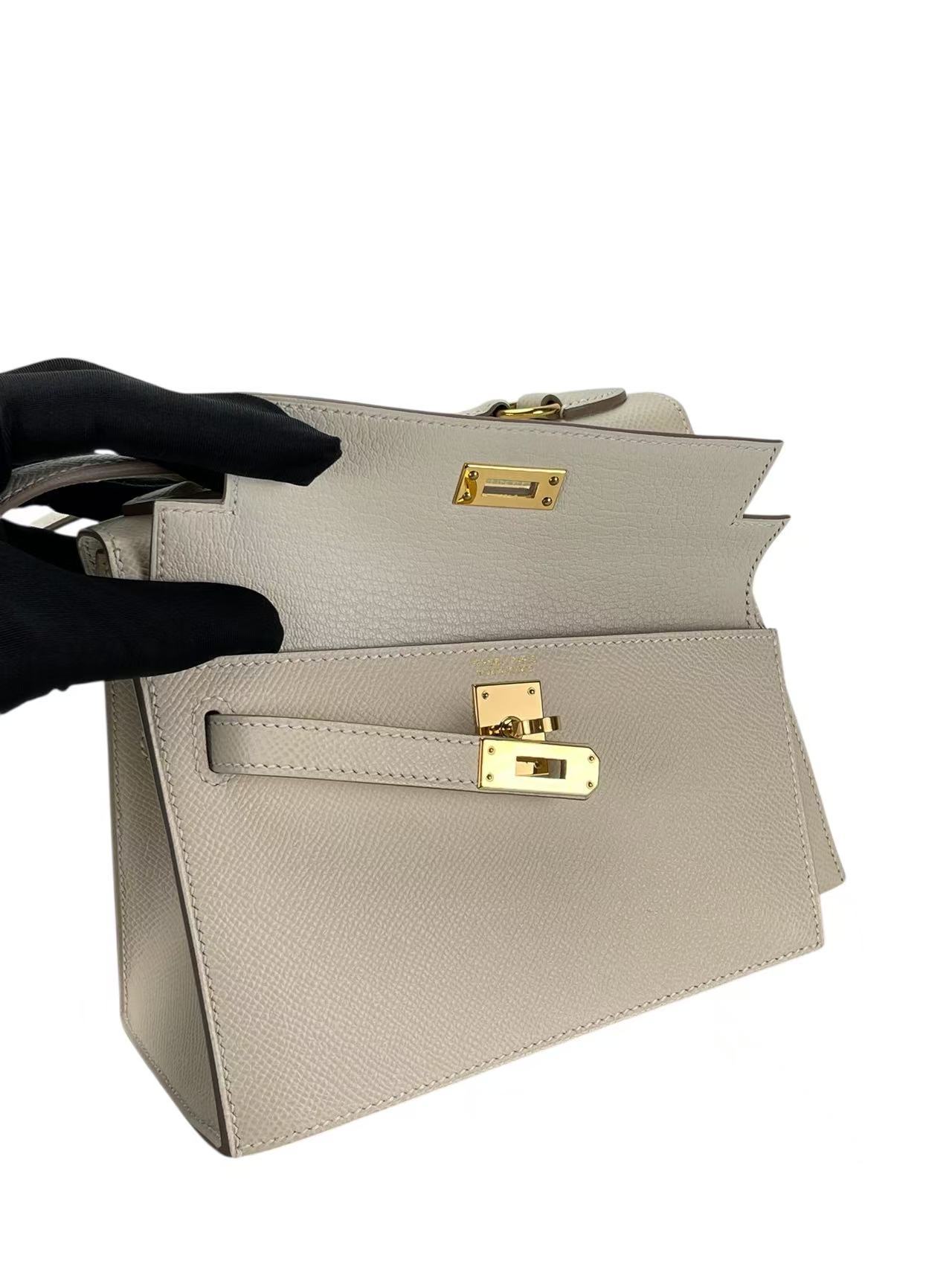 HERMES - Kelly Desordre 20 Craie10 Epsom Gold Hardware B（2023）